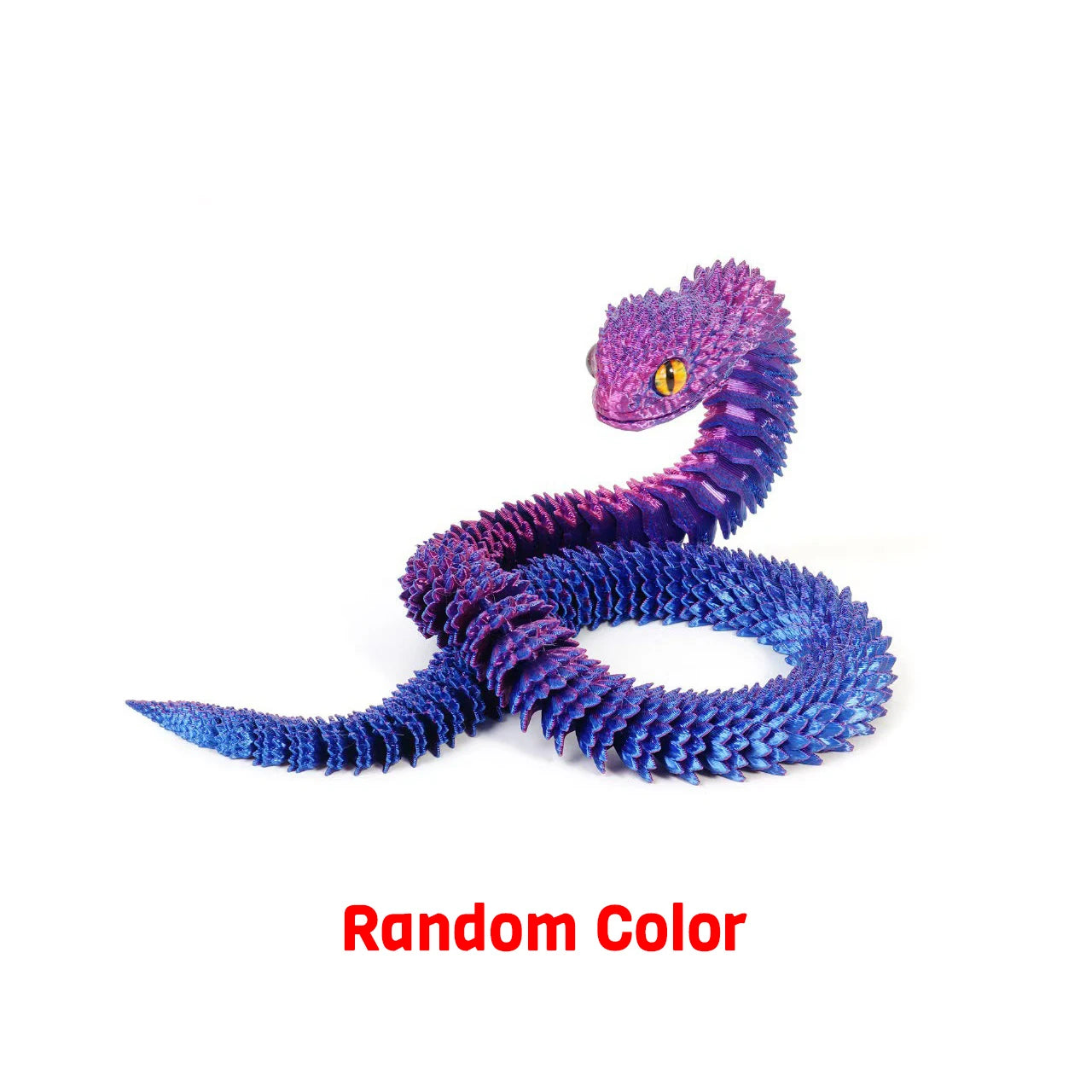3D Printed Realistic Snake ā Movable Joint Fidget Toy & Desk Ornament