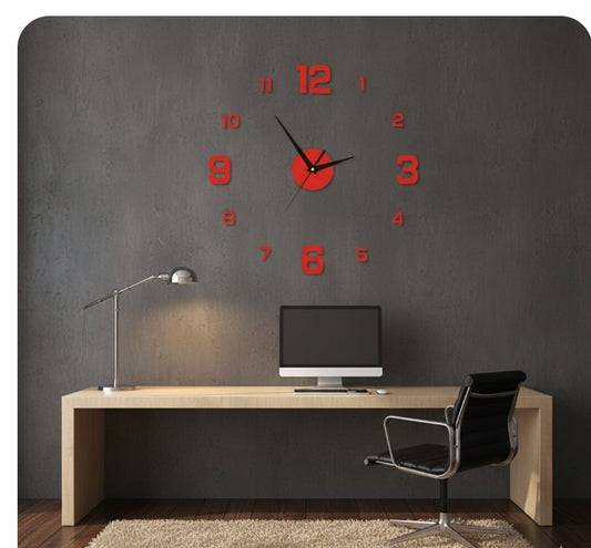 3D LED Digital Wall Clock - Modern Luminous Clock for Home Decor