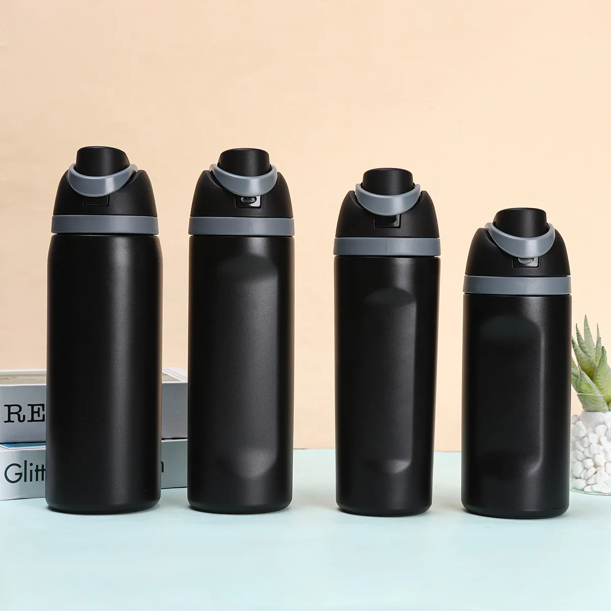 Kids Insulated Straw Water Bottle - 16/19/24/32oz Stainless Steel Thermos