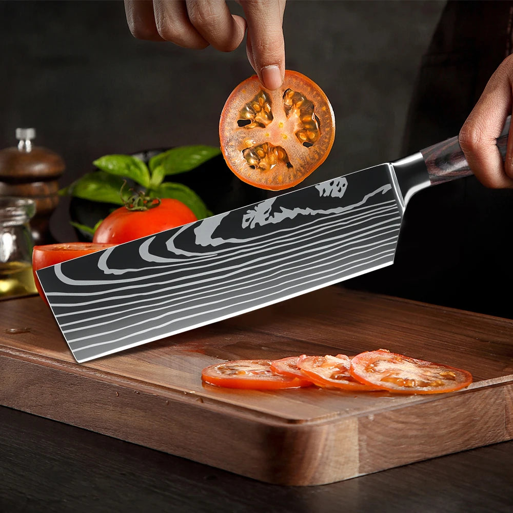 Professional Japanese Chef Knife - Premium Stainless Steel Kitchen Knife with Gift Box