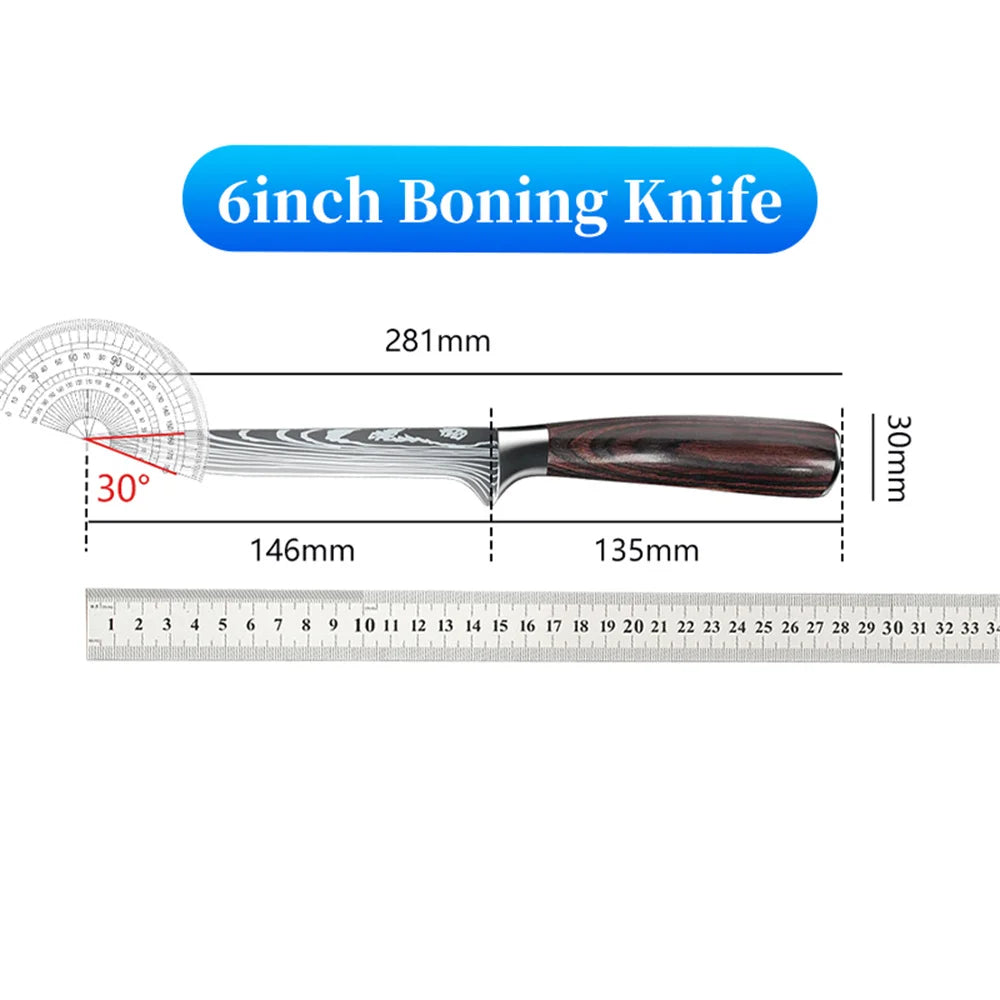 Professional Japanese Chef Knife - Premium Stainless Steel Kitchen Knife with Gift Box
