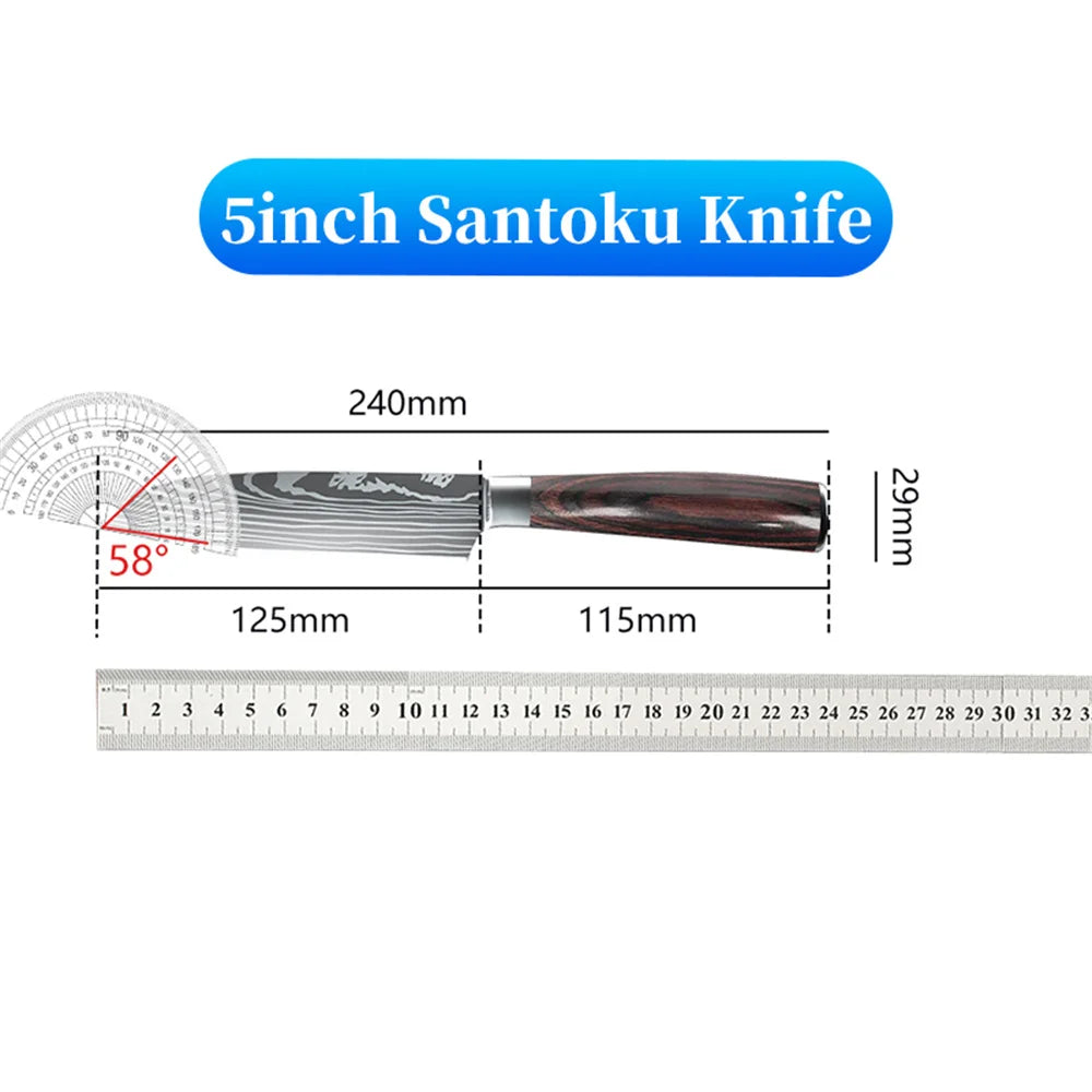 Professional Japanese Chef Knife - Premium Stainless Steel Kitchen Knife with Gift Box