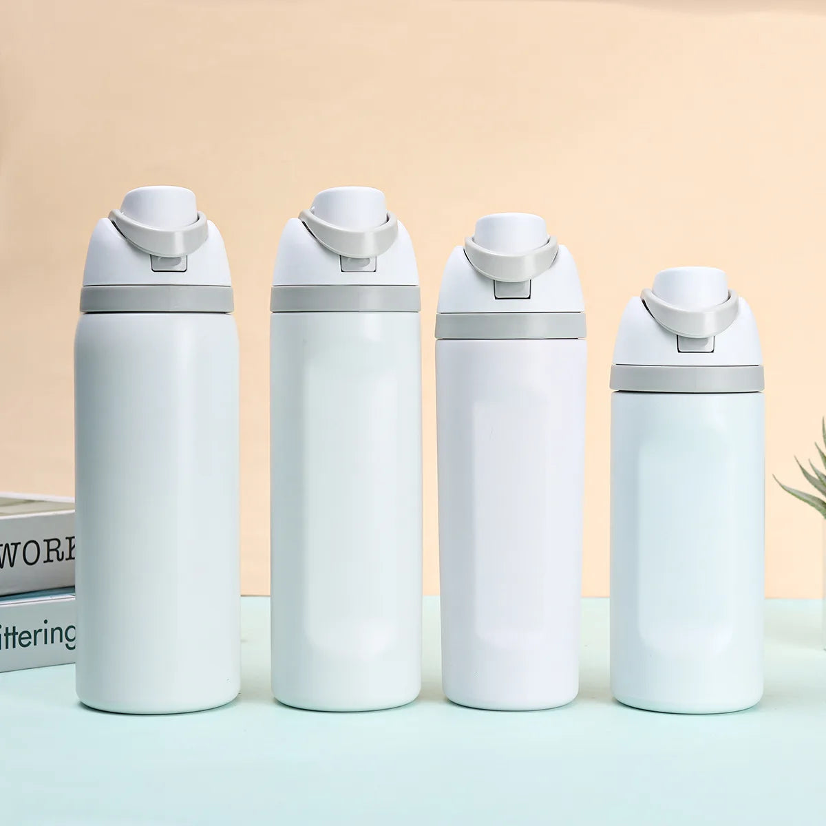 Kids Insulated Straw Water Bottle - 16/19/24/32oz Stainless Steel Thermos