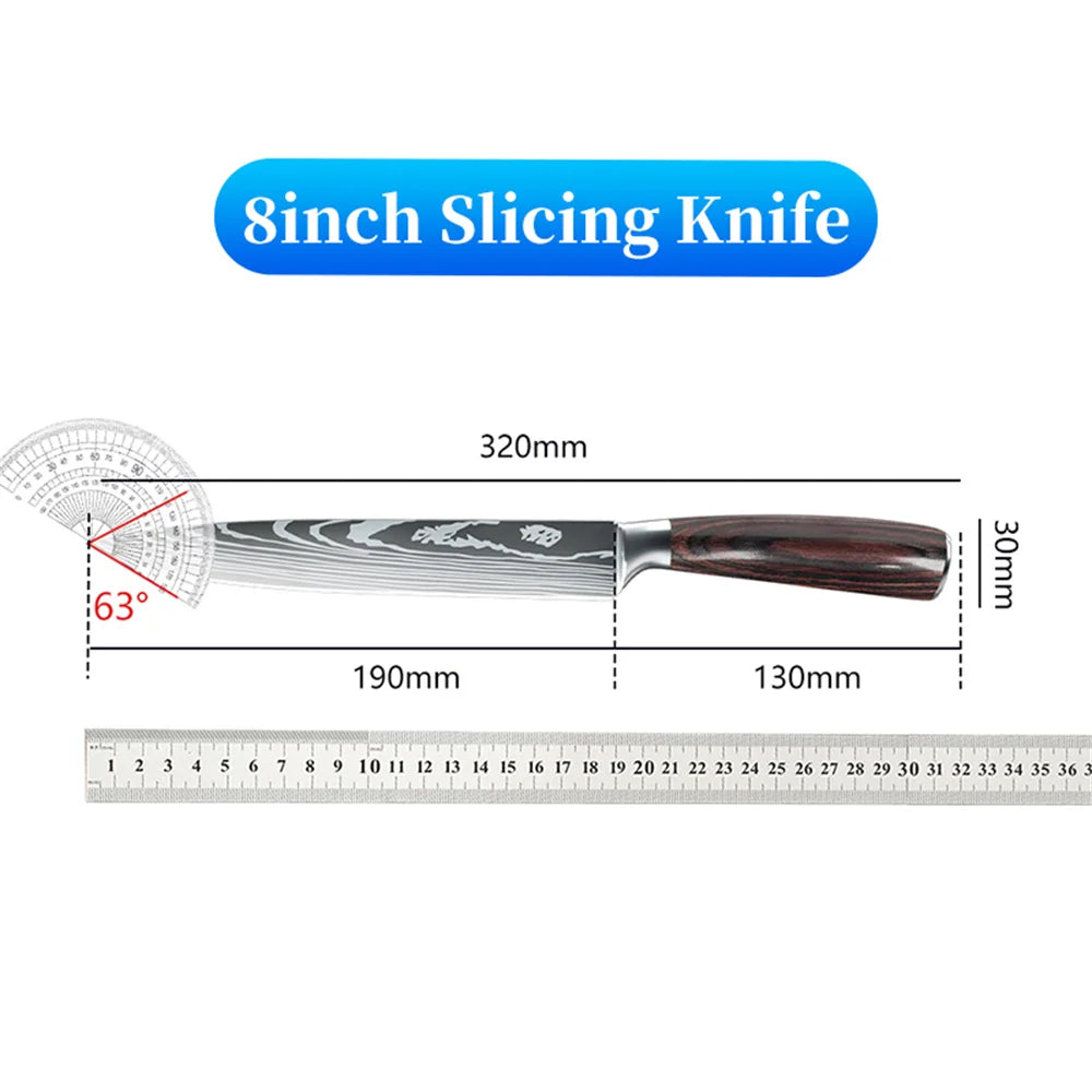 Professional Japanese Chef Knife - Premium Stainless Steel Kitchen Knife with Gift Box