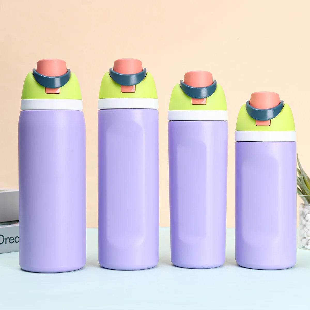 Kids Insulated Straw Water Bottle - 16/19/24/32oz Stainless Steel Thermos