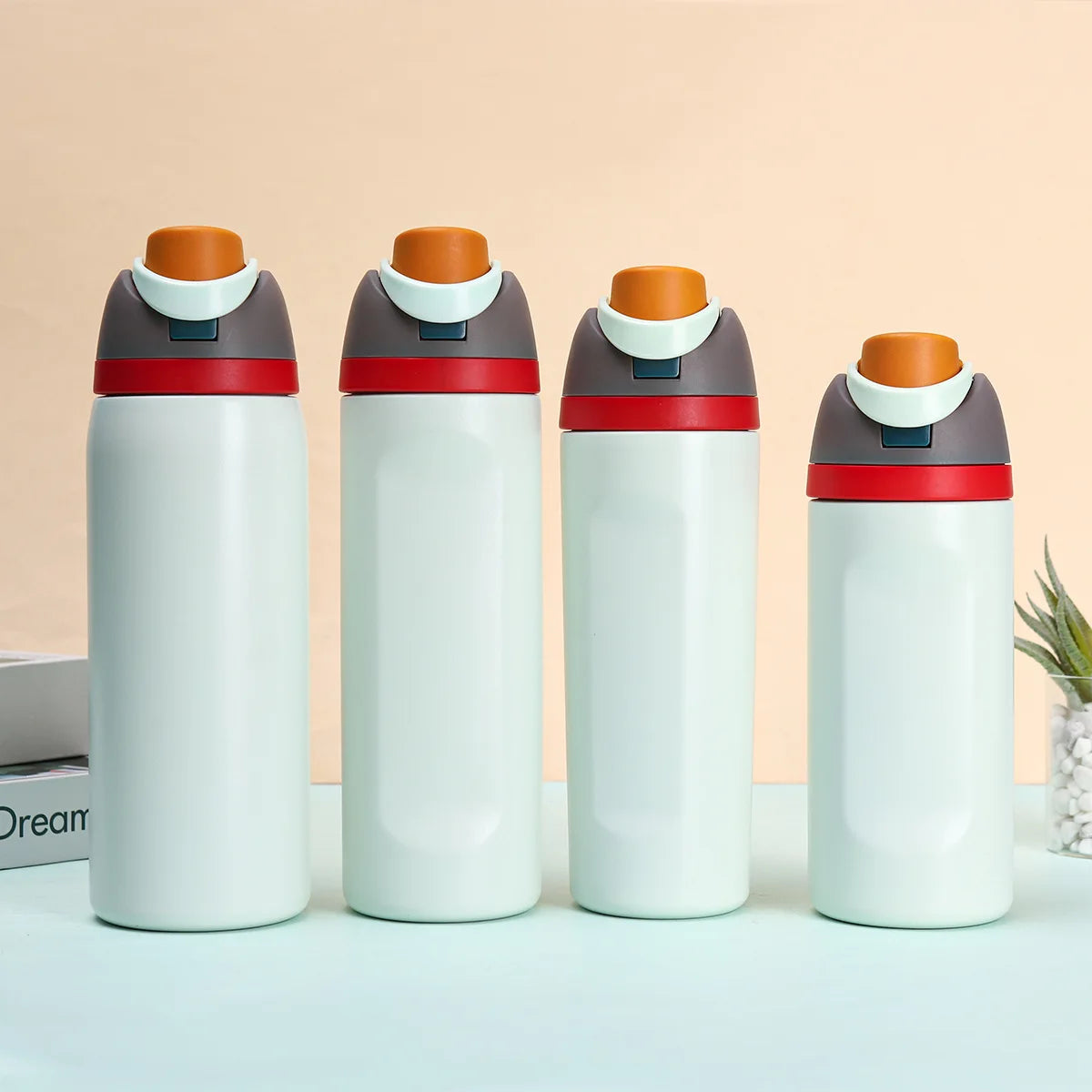 Kids Insulated Straw Water Bottle - 16/19/24/32oz Stainless Steel Thermos