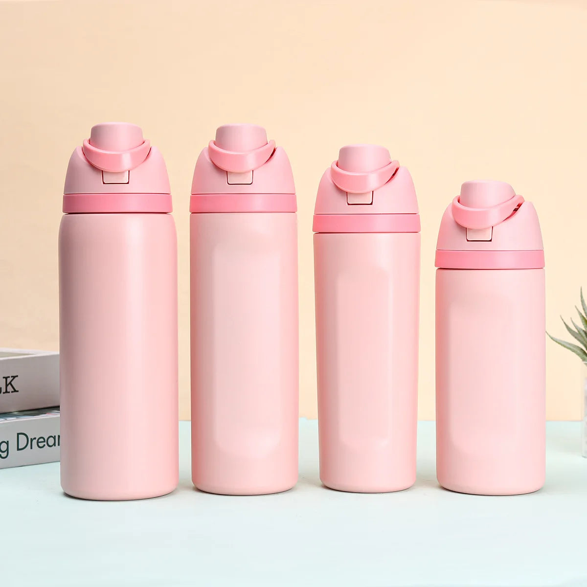 Kids Insulated Straw Water Bottle - 16/19/24/32oz Stainless Steel Thermos