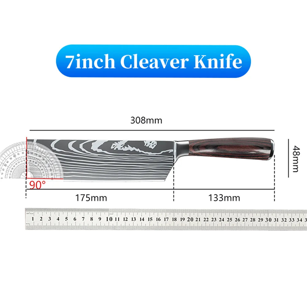 Professional Japanese Chef Knife - Premium Stainless Steel Kitchen Knife with Gift Box
