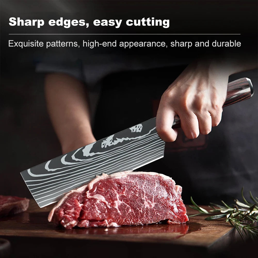 Professional Japanese Chef Knife - Premium Stainless Steel Kitchen Knife with Gift Box