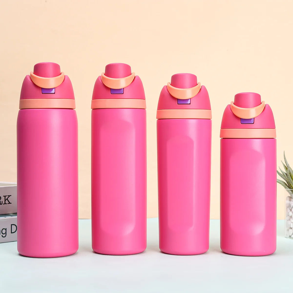 Kids Insulated Straw Water Bottle - 16/19/24/32oz Stainless Steel Thermos