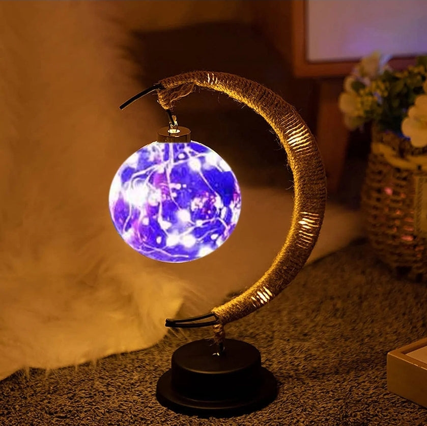 Ramadan Moon Lamp - LED Desk Light Islamic Decoration for Eid Mubarak