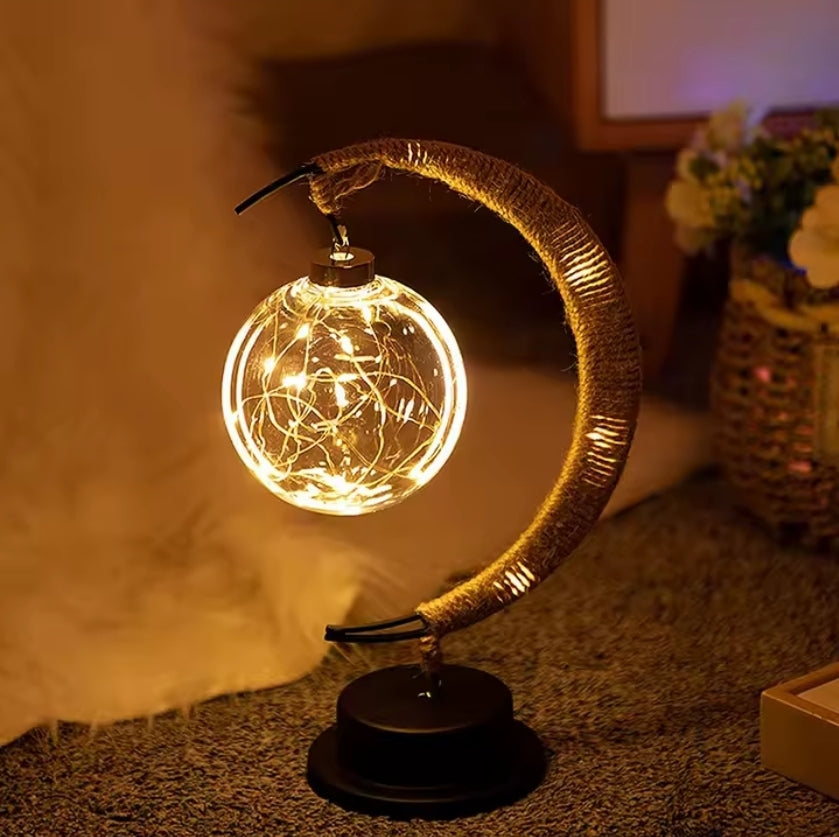 Ramadan Moon Lamp - LED Desk Light Islamic Decoration for Eid Mubarak