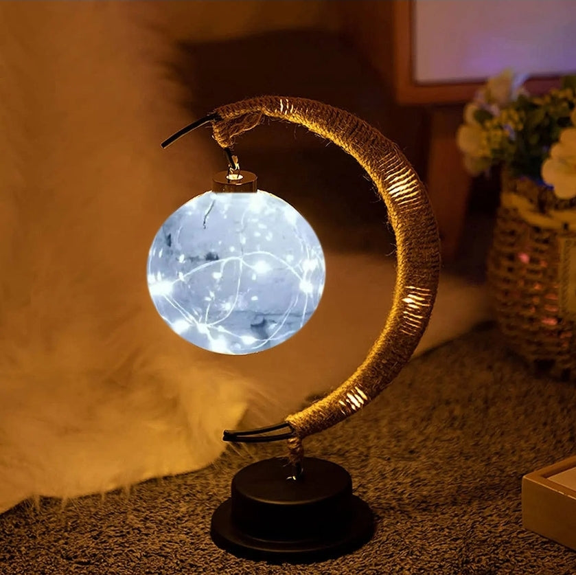 Ramadan Moon Lamp - LED Desk Light Islamic Decoration for Eid Mubarak