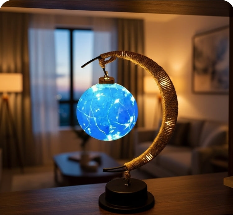 Ramadan Moon Lamp - LED Desk Light Islamic Decoration for Eid Mubarak