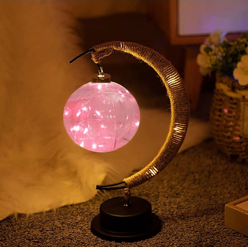 Ramadan Moon Lamp - LED Desk Light Islamic Decoration for Eid Mubarak