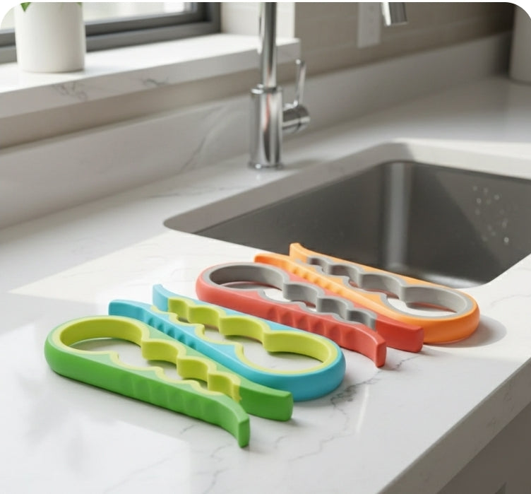 4-in-1 Jar Opener - Multi-Function Bottle & Can Opener Kitchen Tool