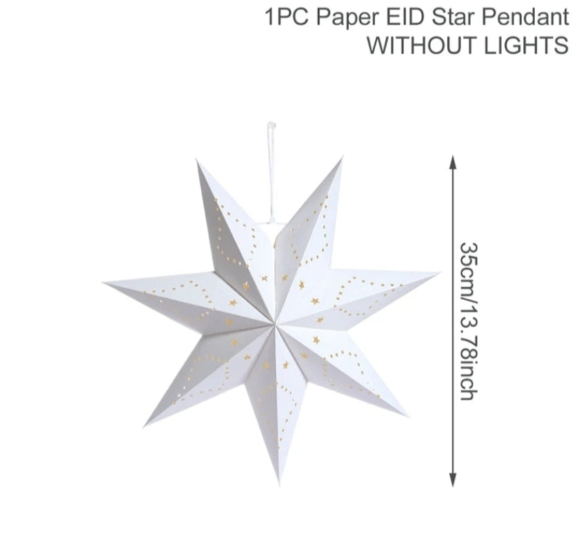 Ramadan Star Light - Hanging LED Pendant Decoration for Eid Mubarak