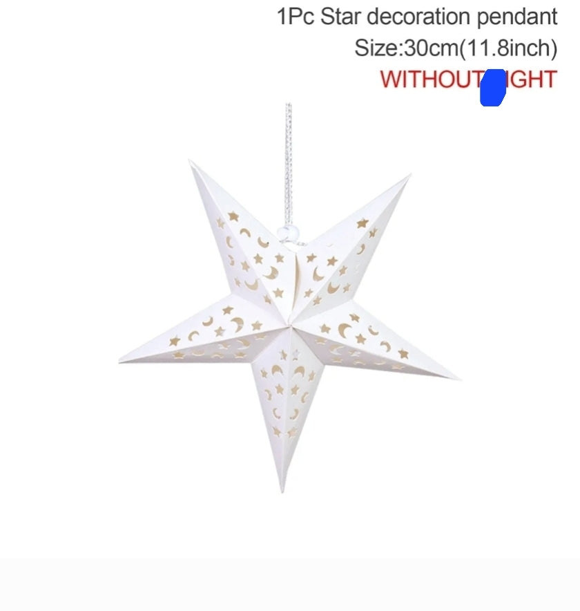 Ramadan Star Light - Hanging LED Pendant Decoration for Eid Mubarak