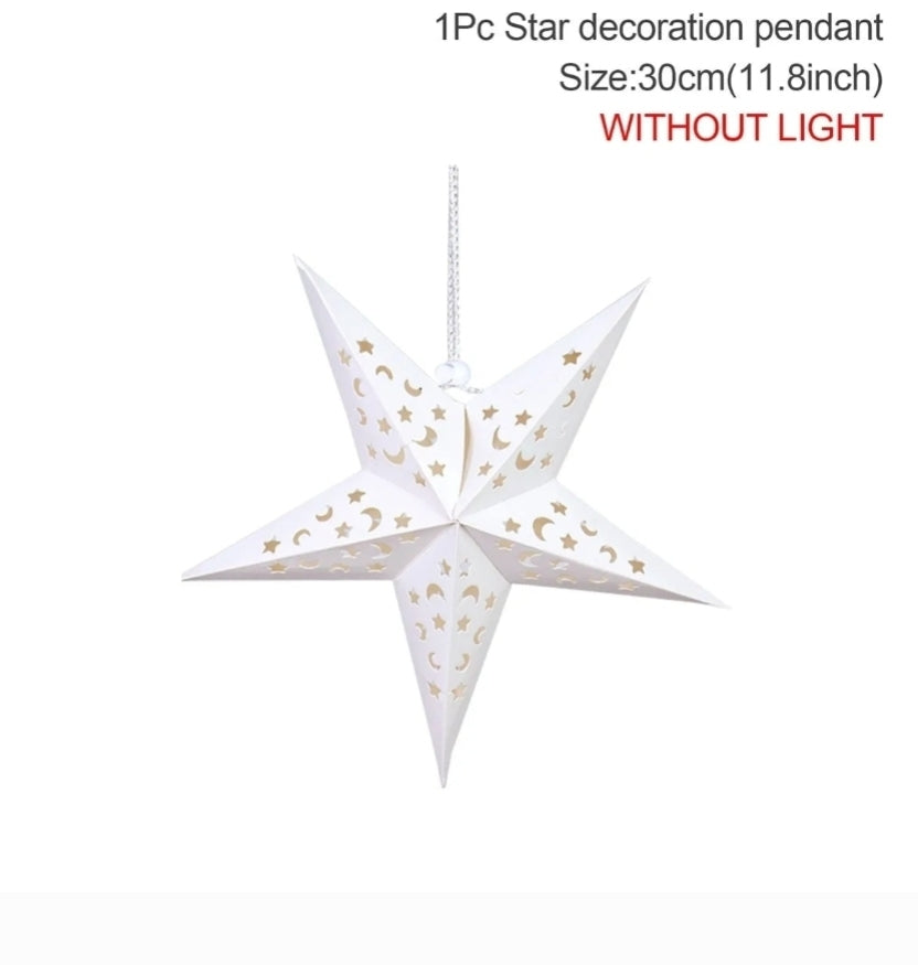 Ramadan Star Light - Hanging LED Pendant Decoration for Eid Mubarak